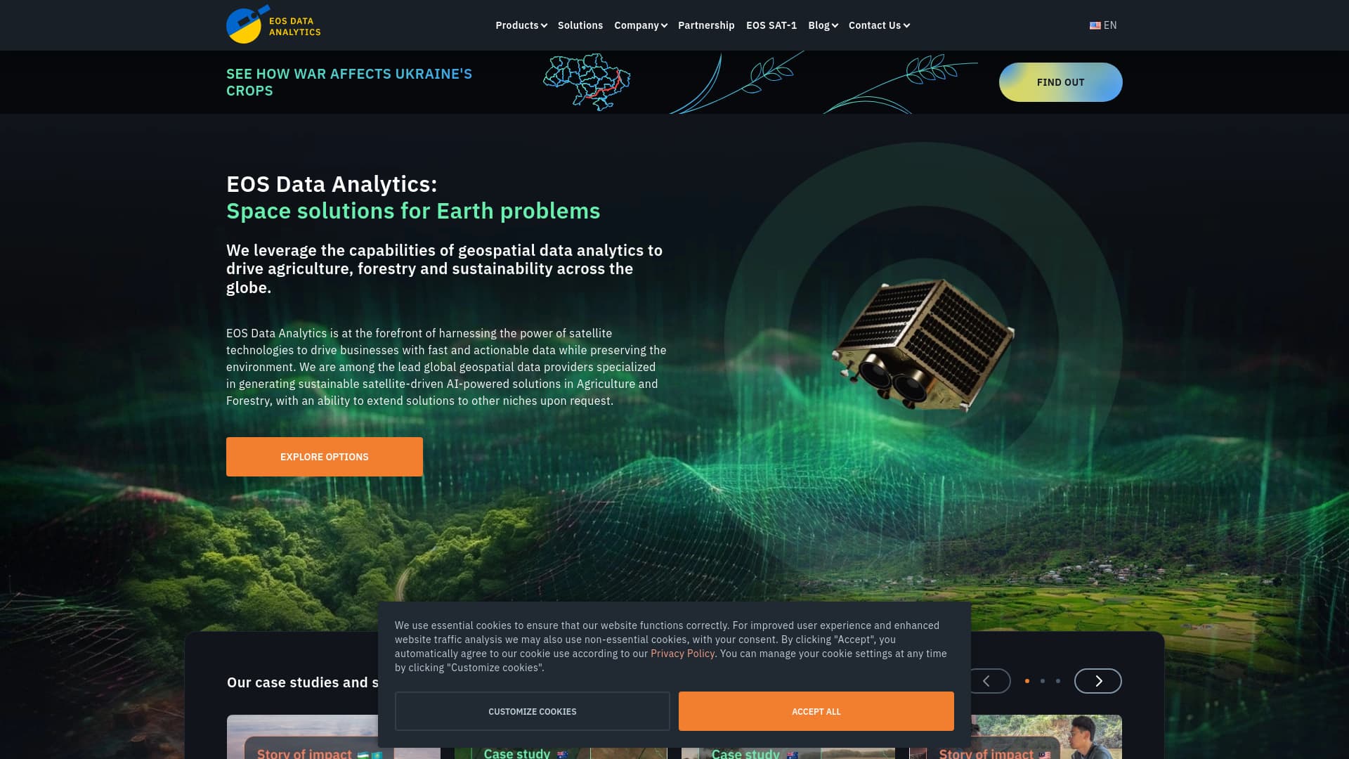 EOS Data Analytics screenshot