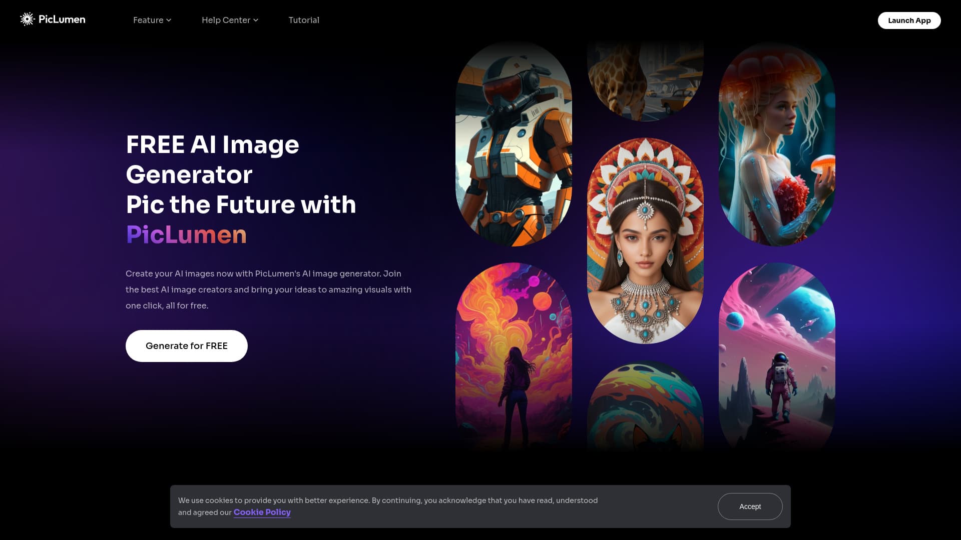 PicLumen AI Image Generator screenshot