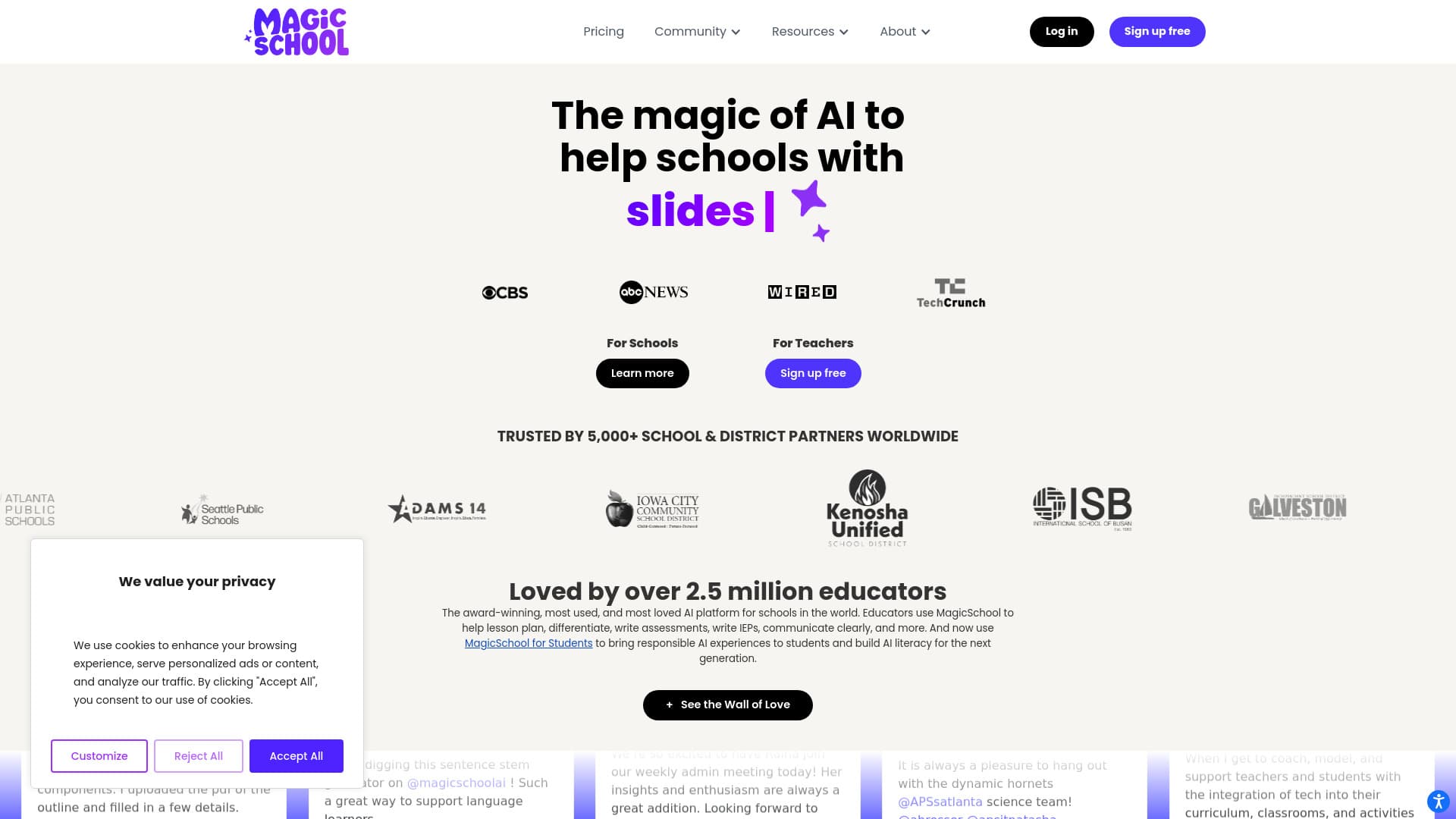 MagicSchool AI screenshot
