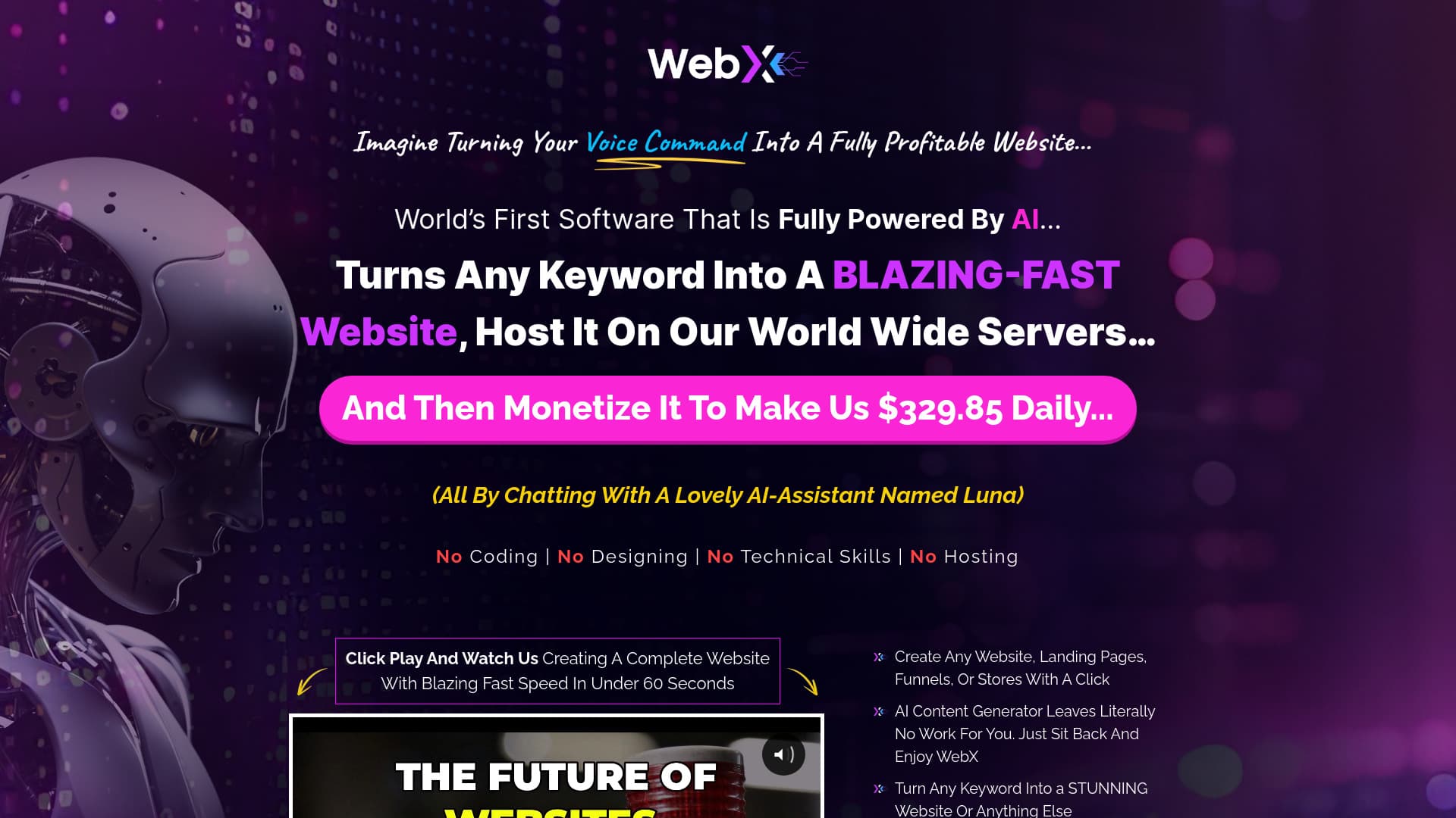 webX screenshot