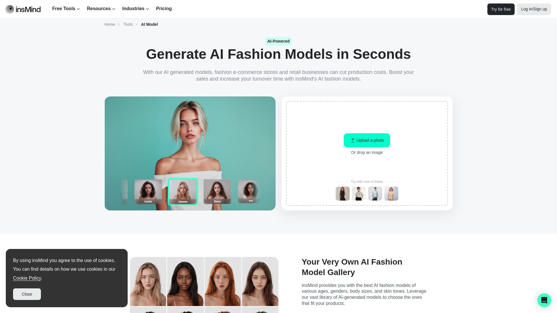 AI Fashion Models (Face Swap) by insMind screenshot