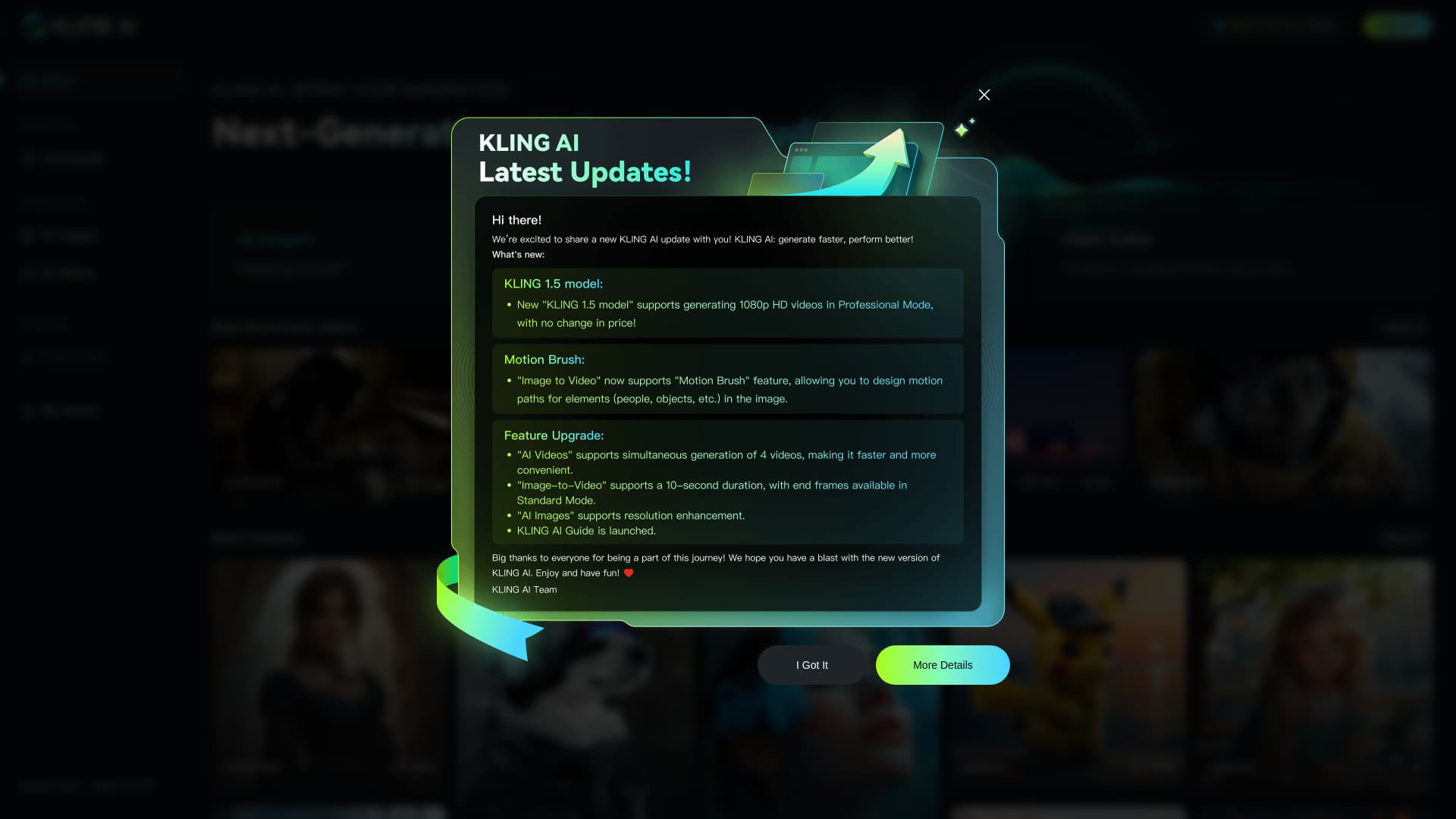 klingai.com screenshot