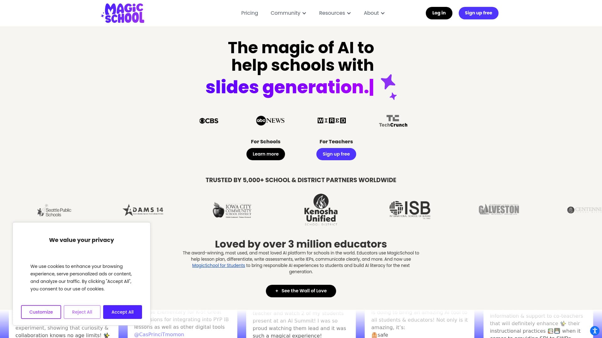 magicschool.ai screenshot