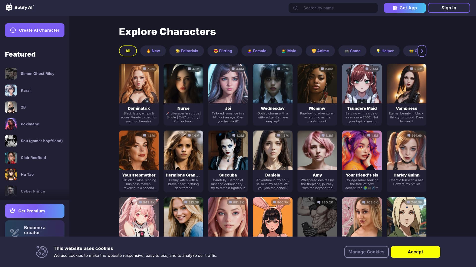 Botify AI screenshot
