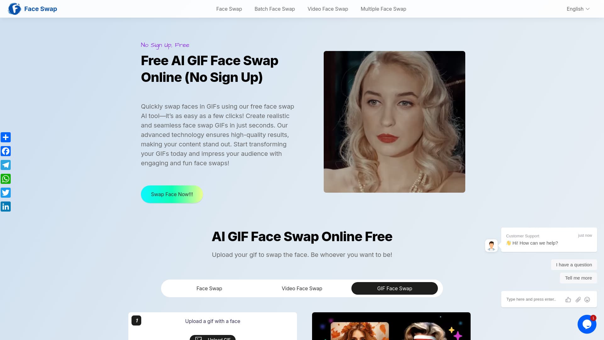 Free AI GIF Face Swap screenshot