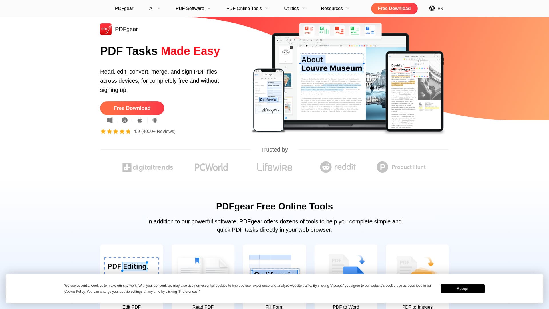 PDFgear screenshot