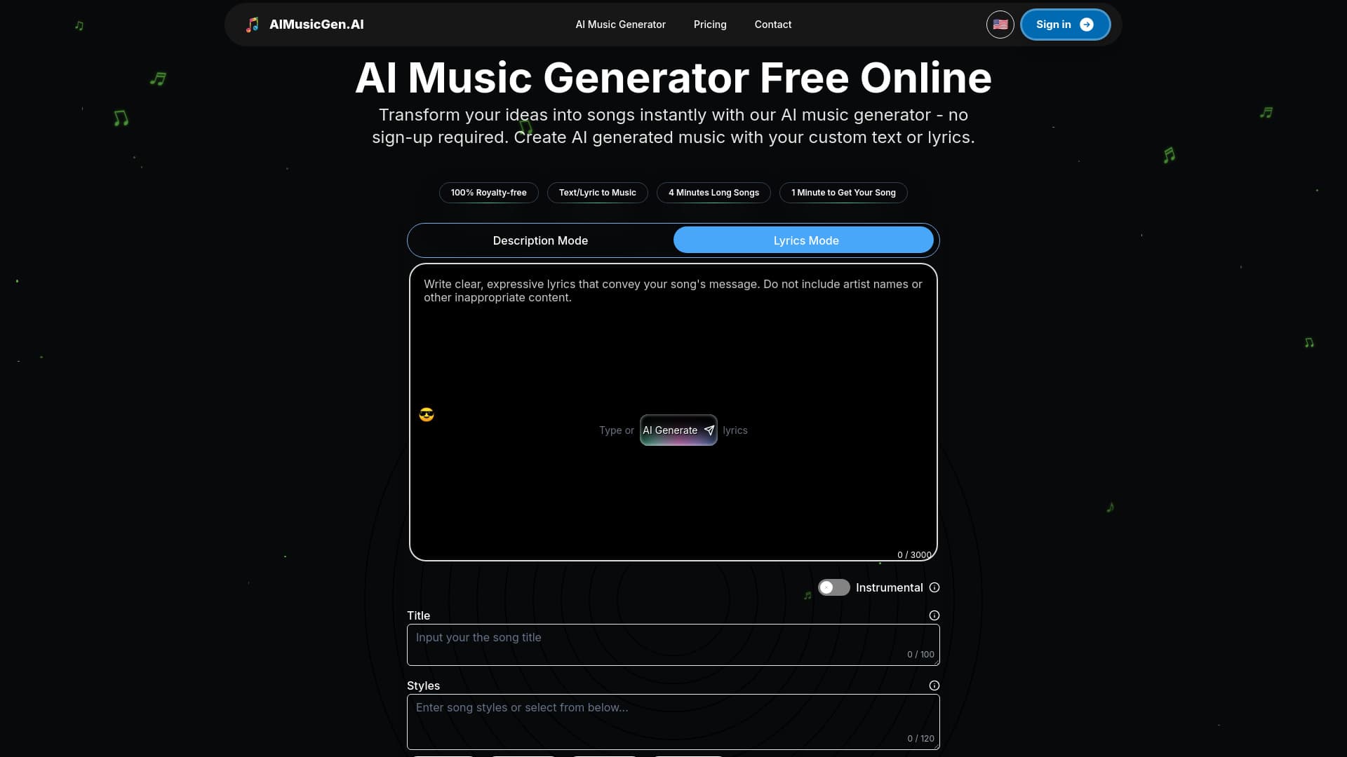 aimusicgen screenshot