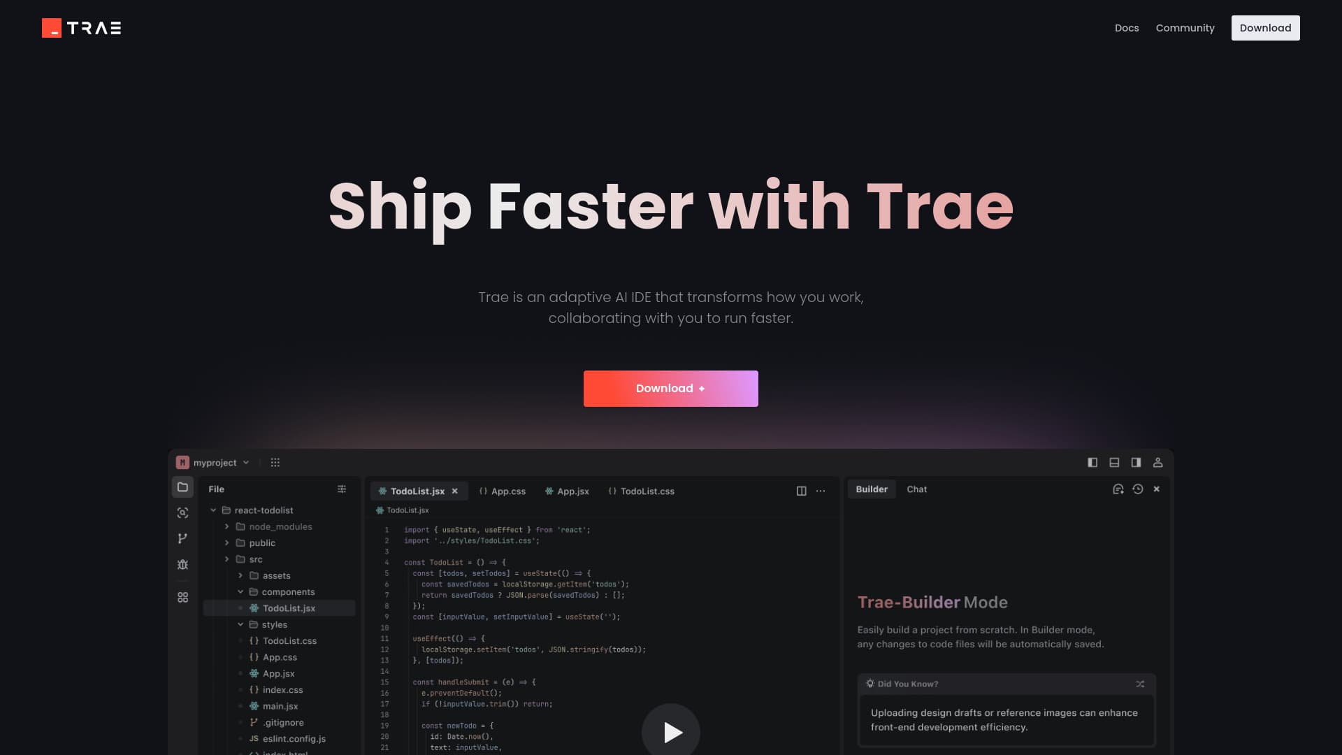 Trae screenshot