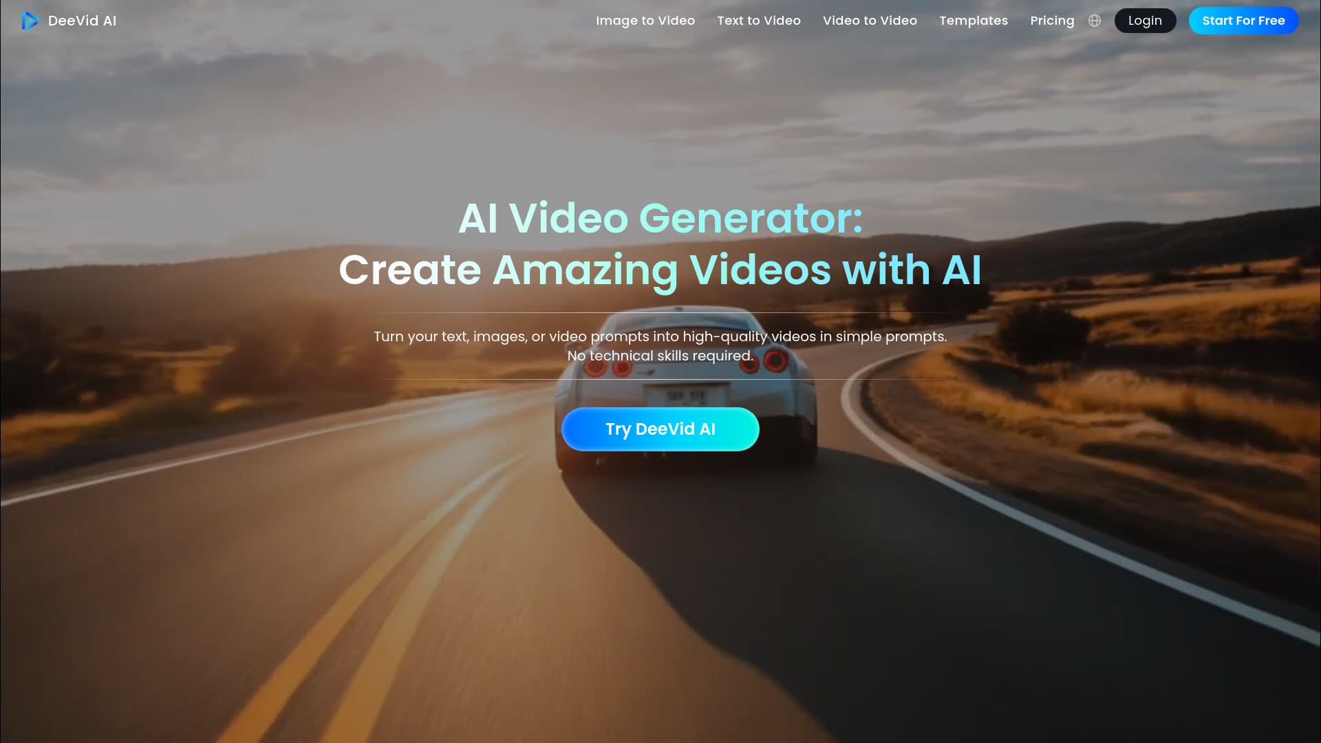 Deevid.ai. screenshot