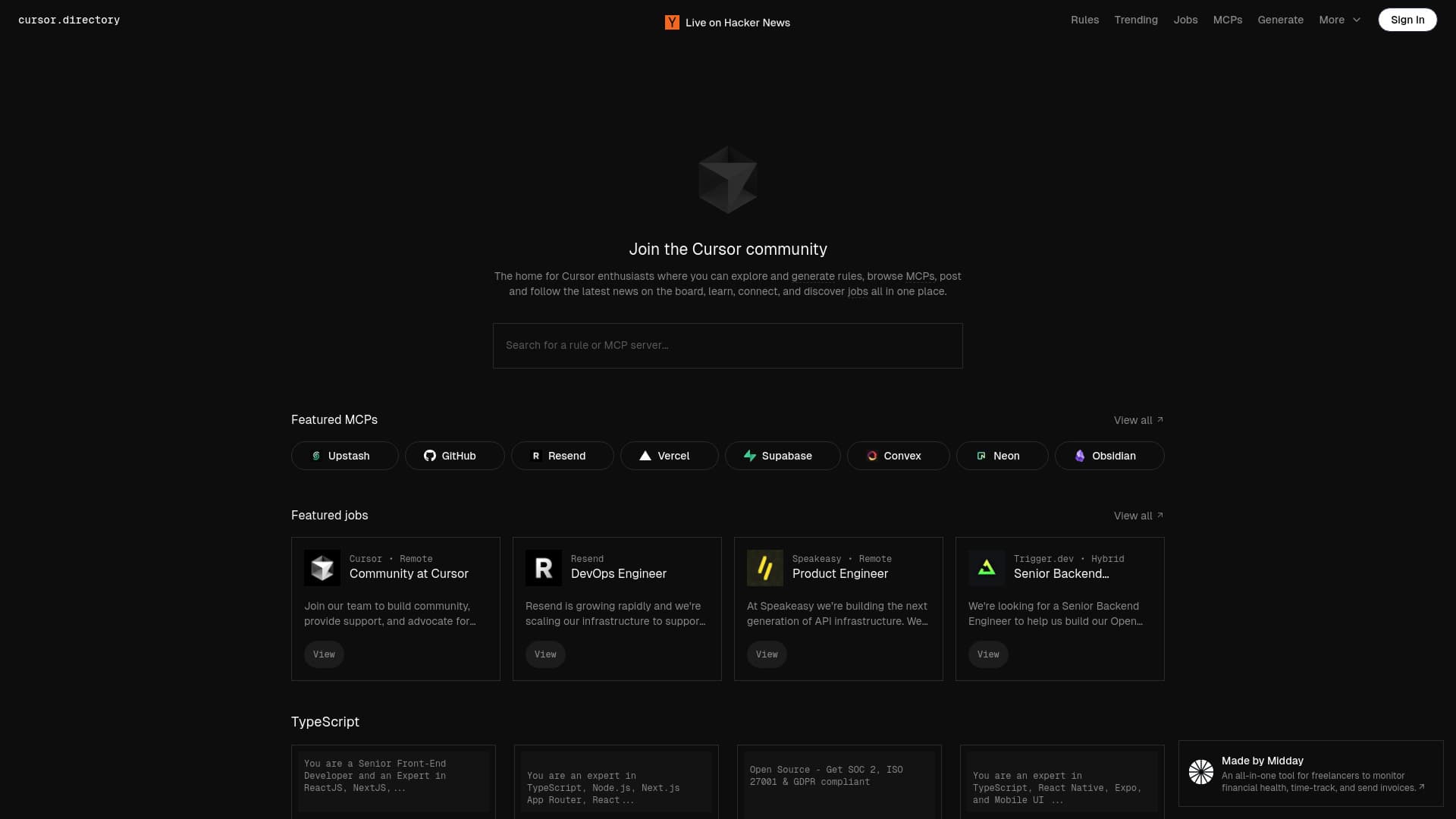 Cursor Directory screenshot