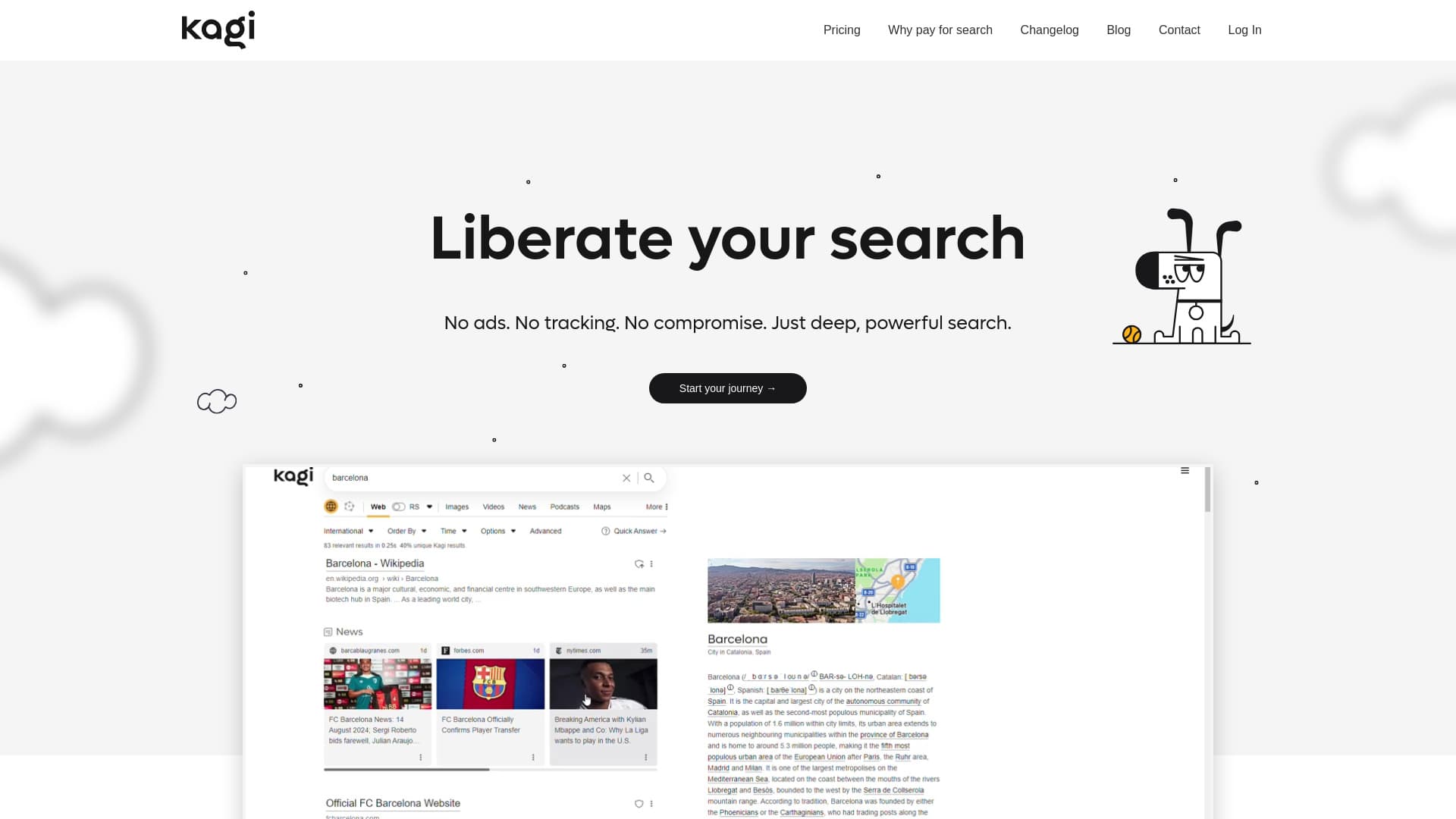 Kagi Search screenshot