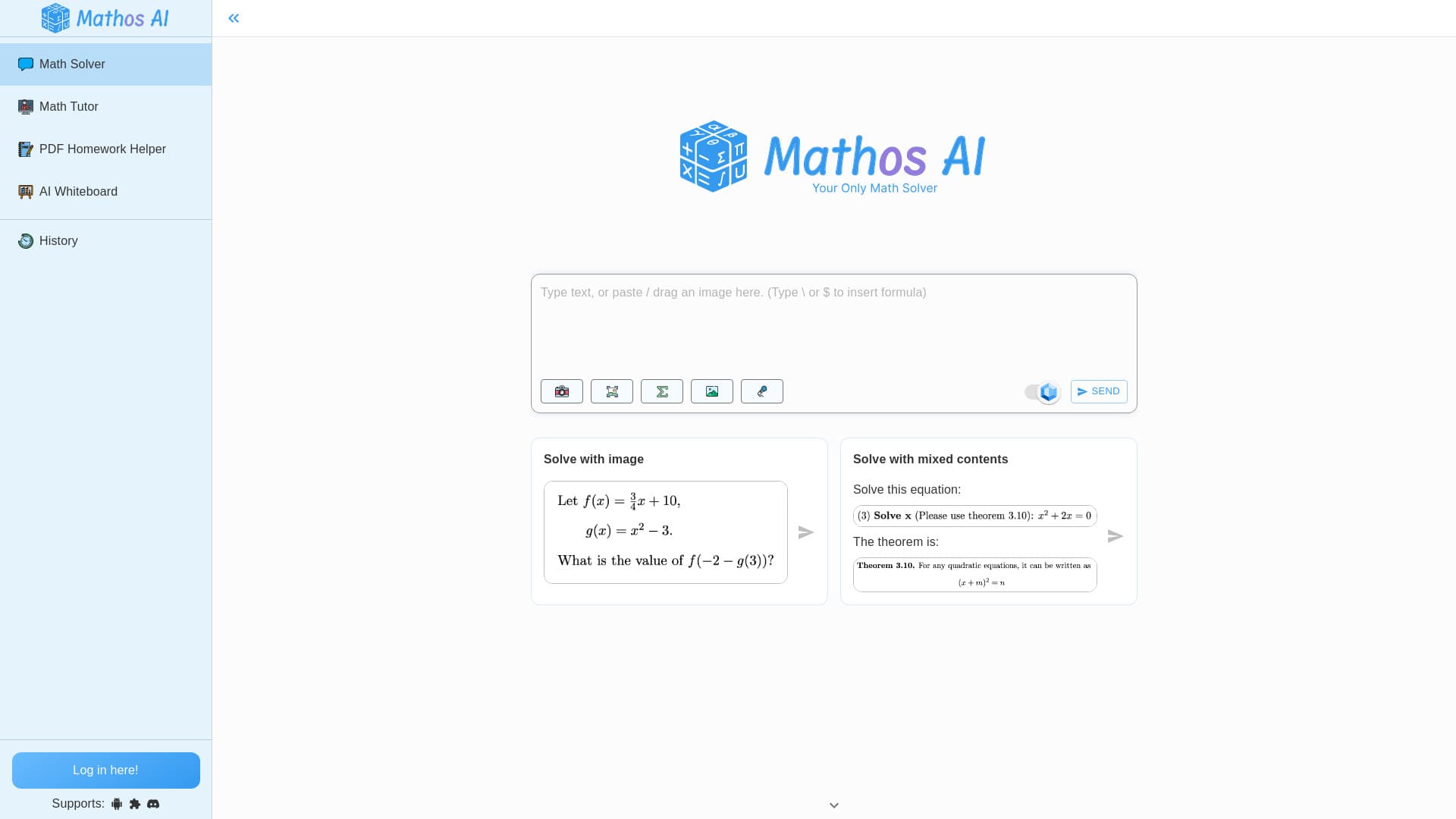 Mathos | AI Math Solver & Calculator screenshot