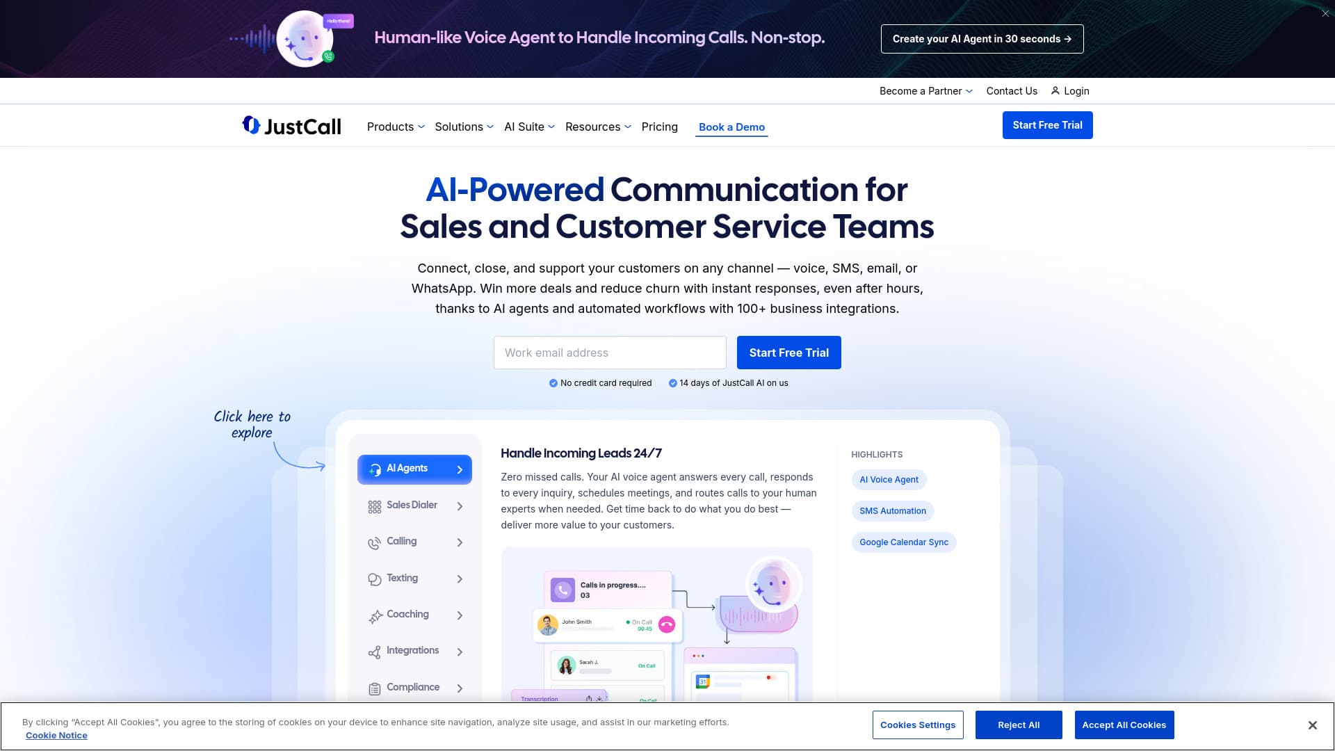 JustCall screenshot