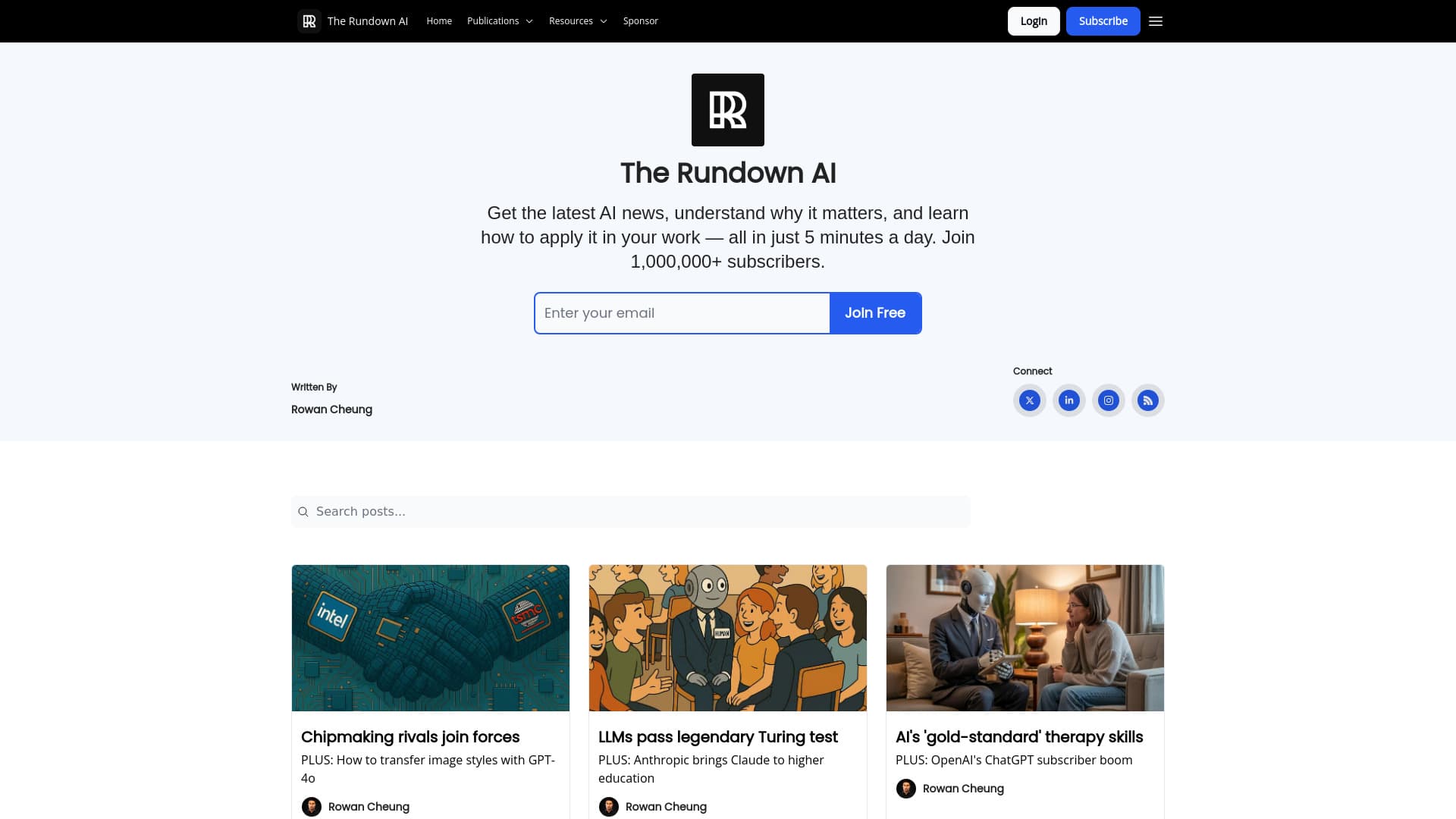The Rundown AI screenshot