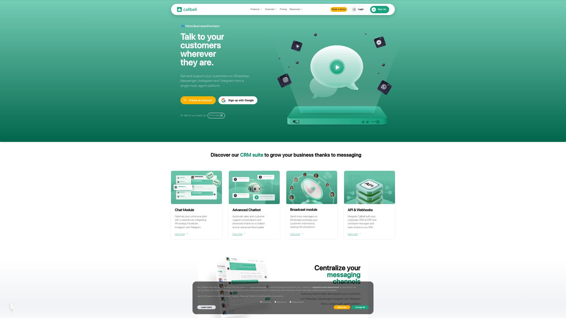 Callbell screenshot