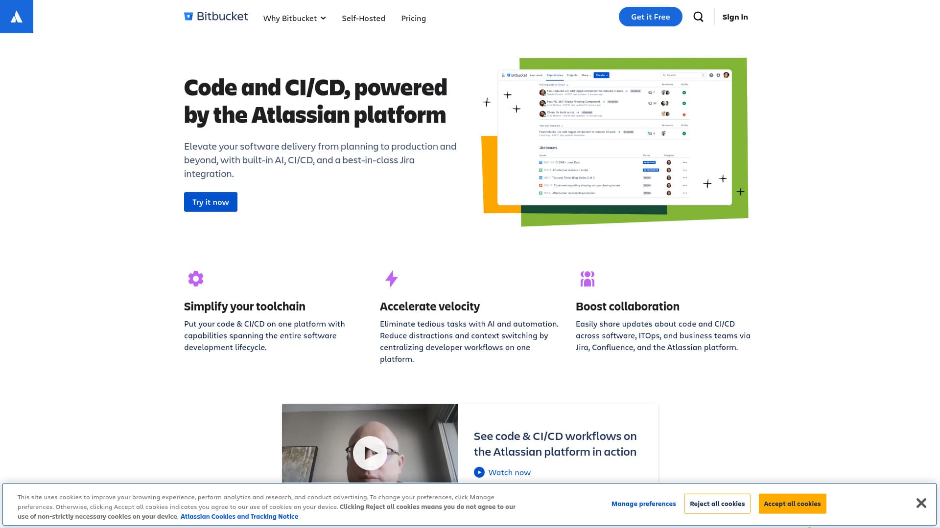 Bitbucket screenshot