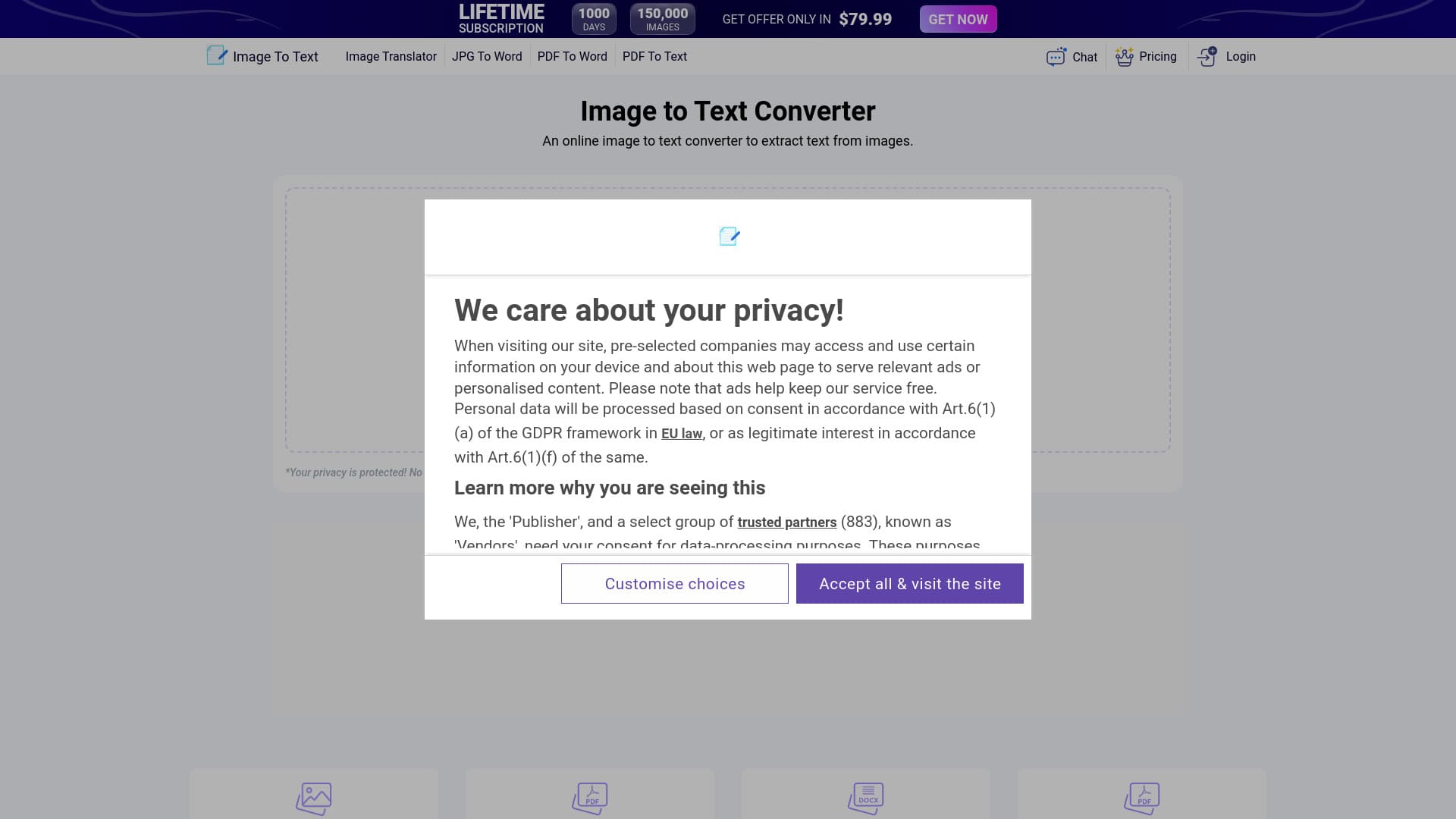 Image to Text Converter screenshot