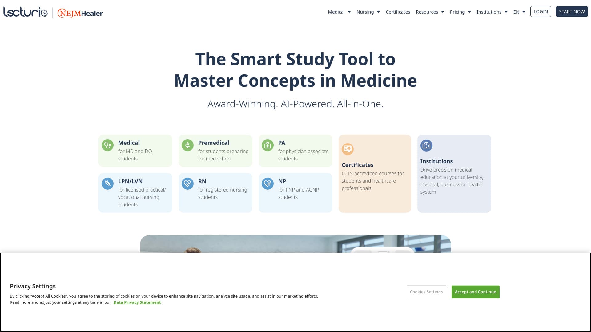 Lecturio screenshot