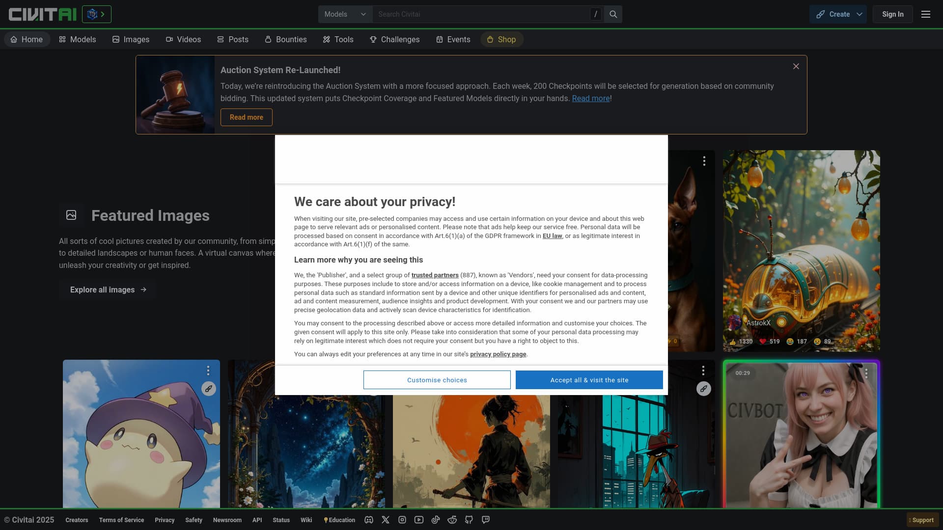 Civitai green screenshot