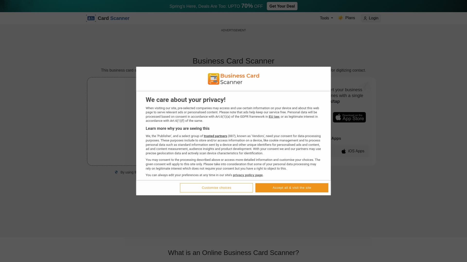 Business Card Scanner screenshot