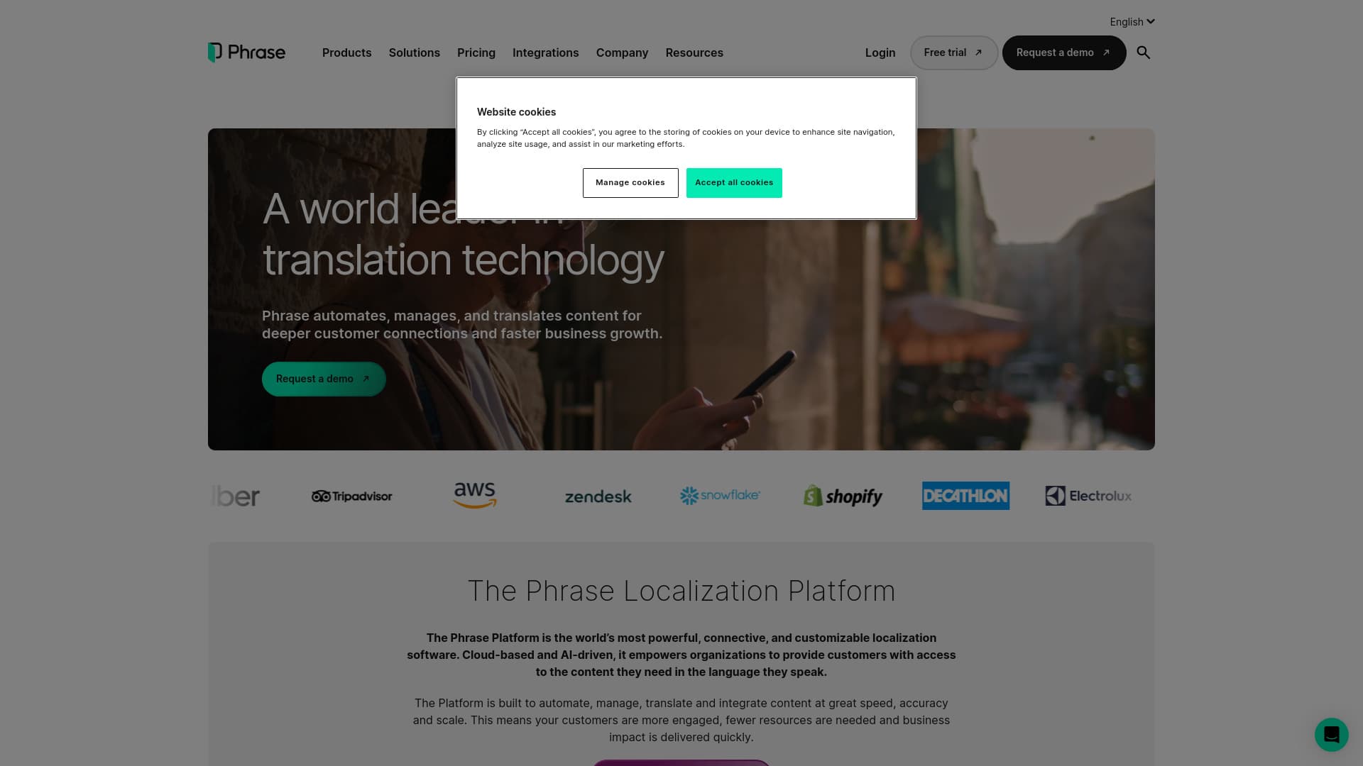 Phrase screenshot