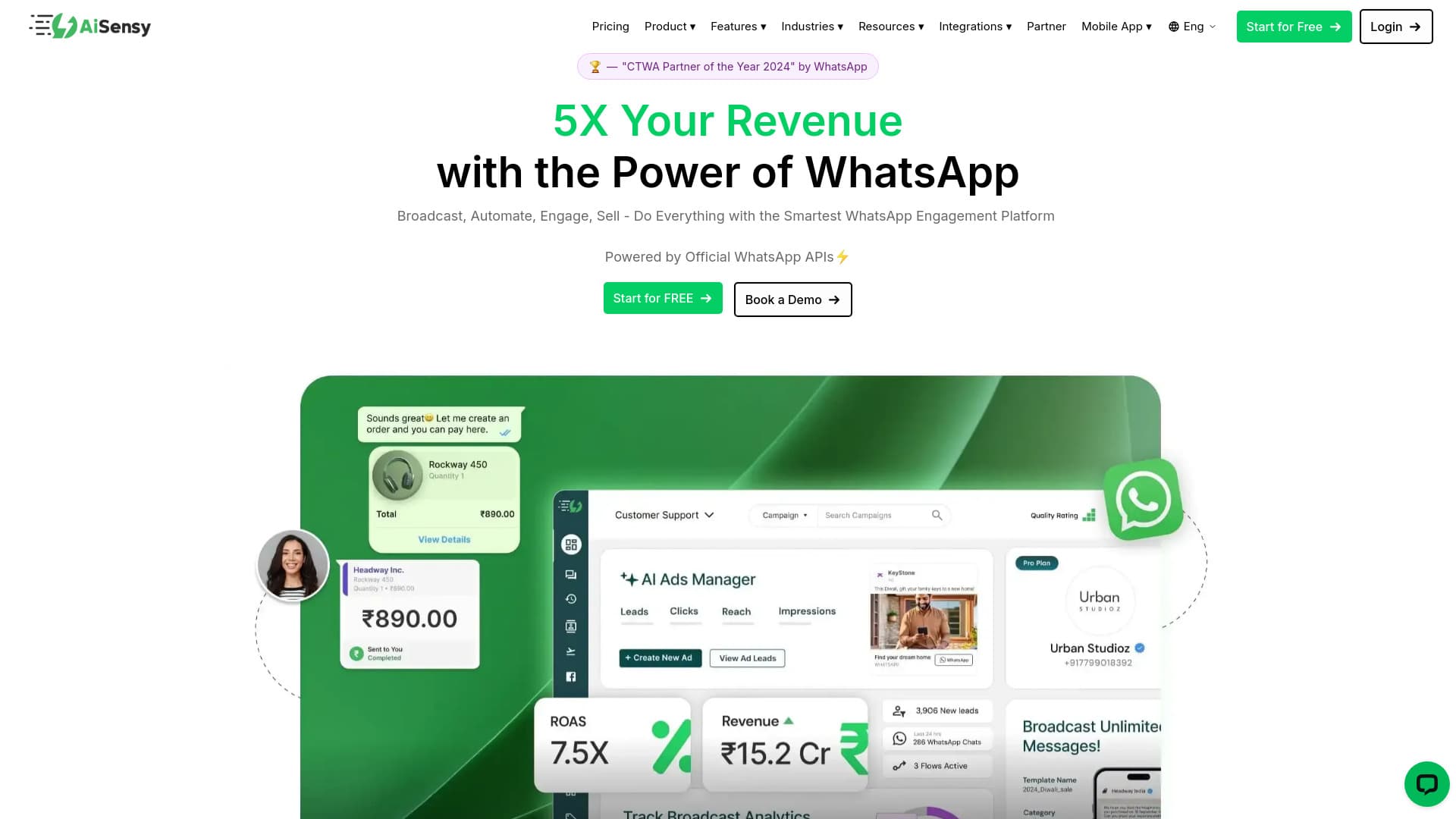 AiSensy screenshot