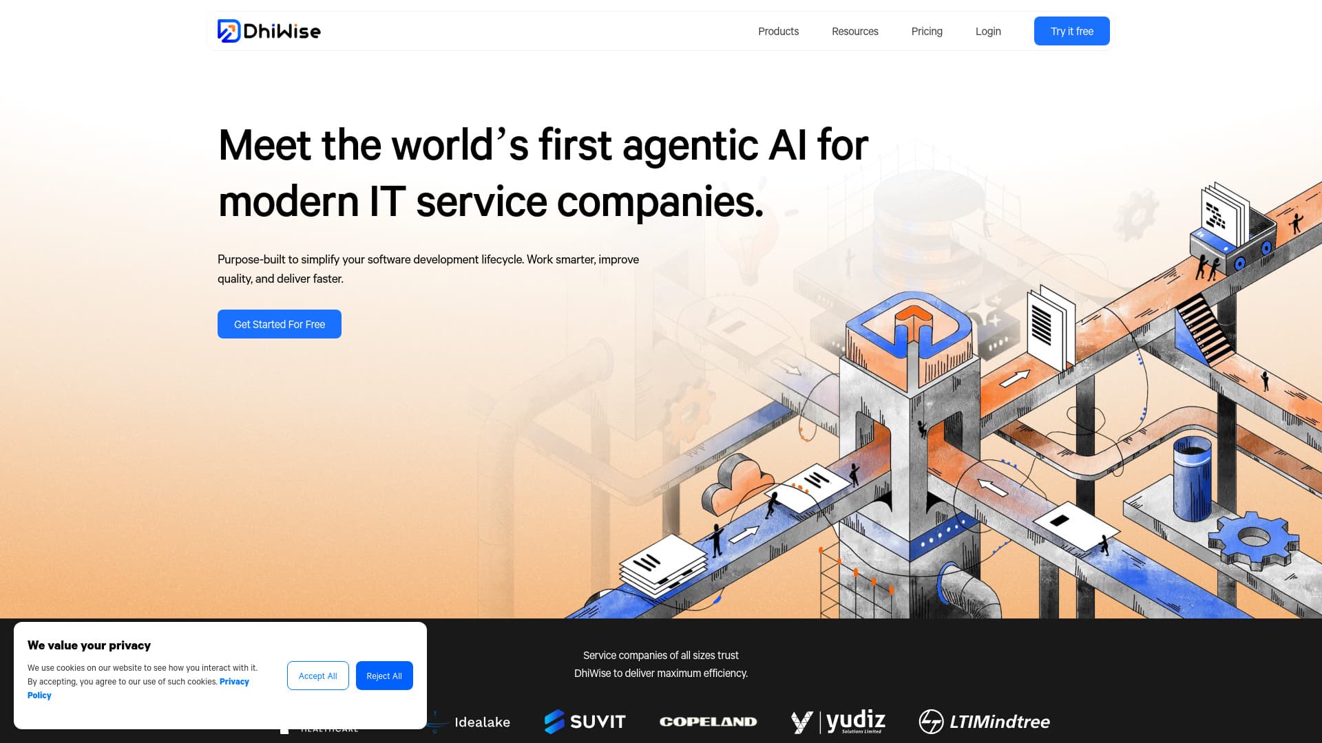 DhiWise screenshot