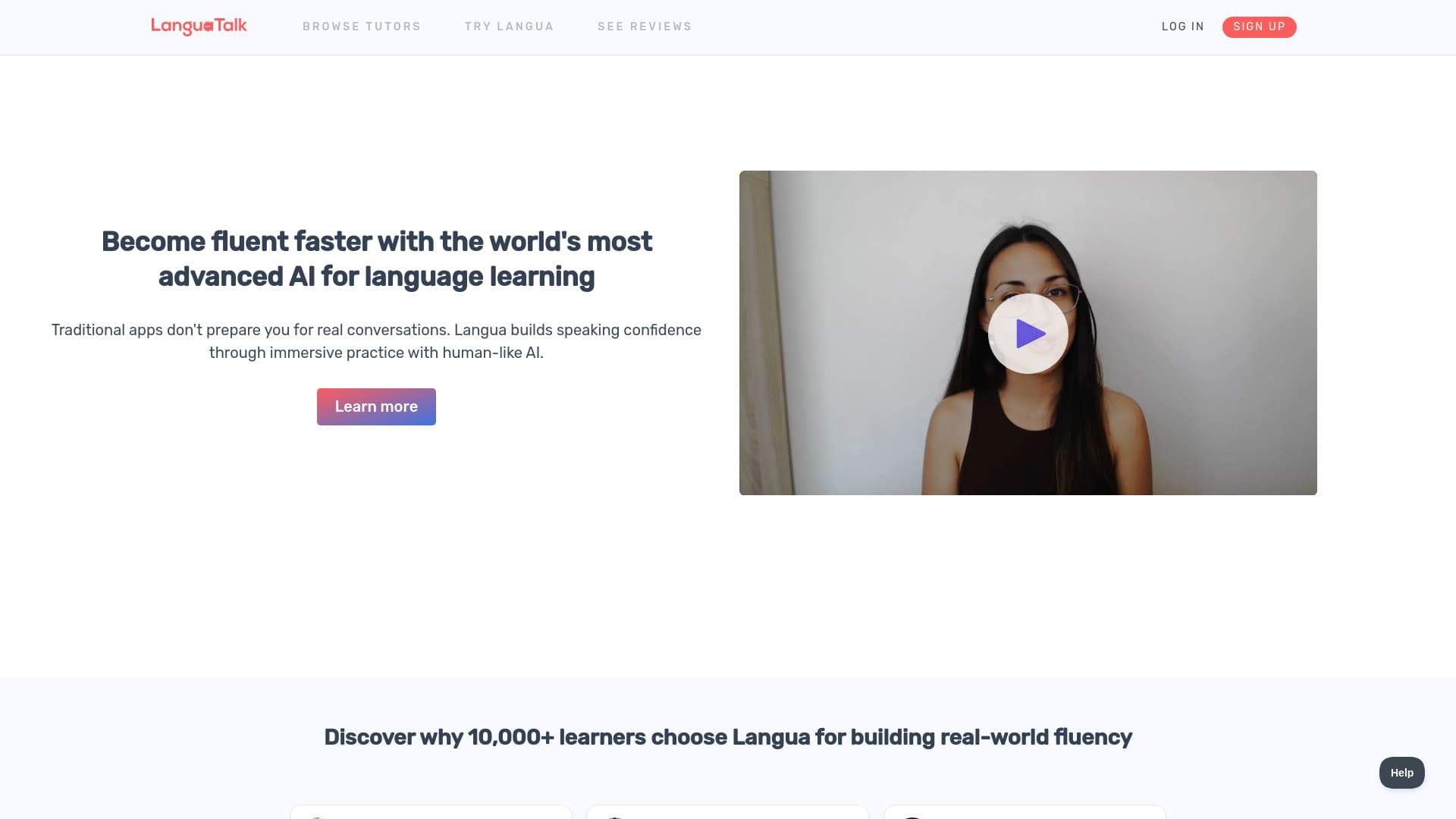LanguaTalk screenshot