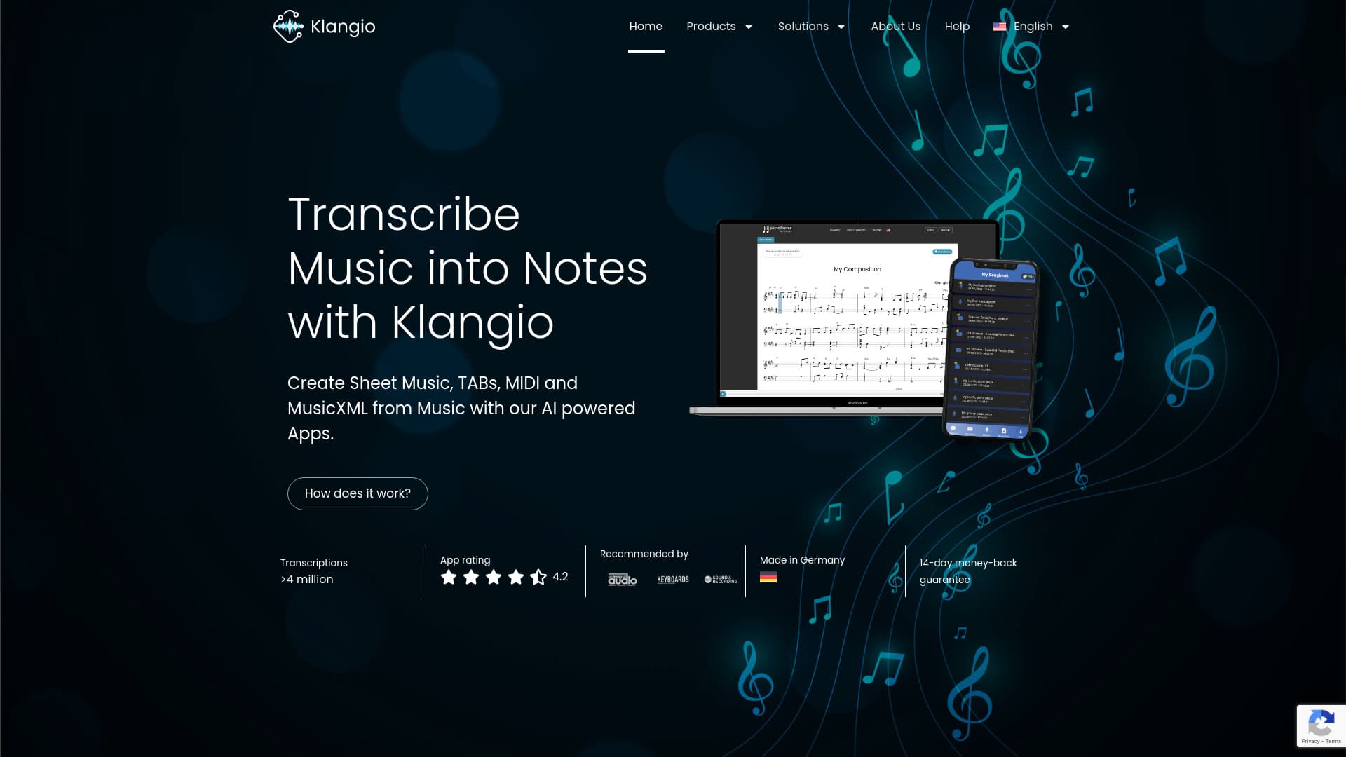 Klangio screenshot