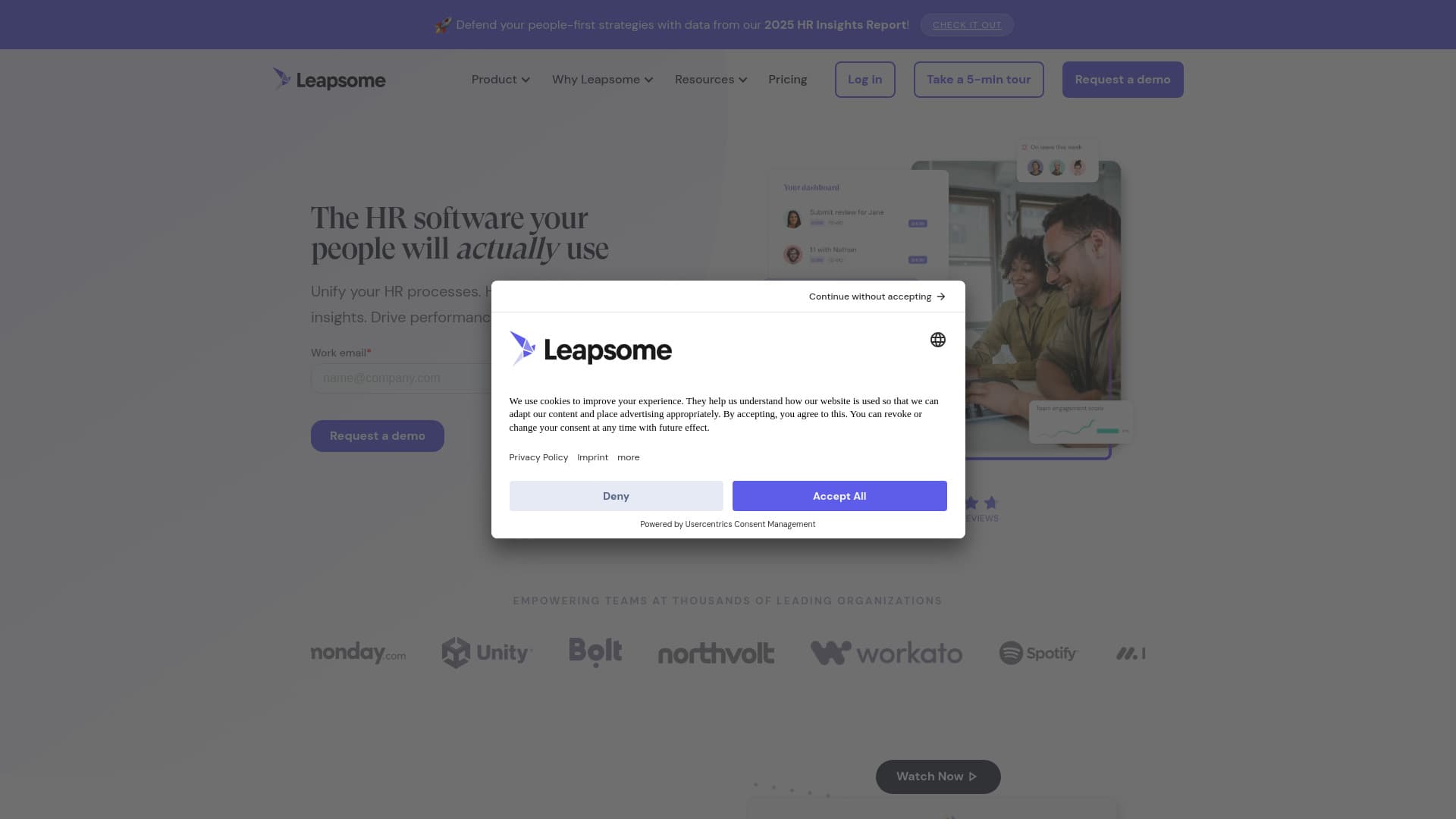 Leapsome screenshot