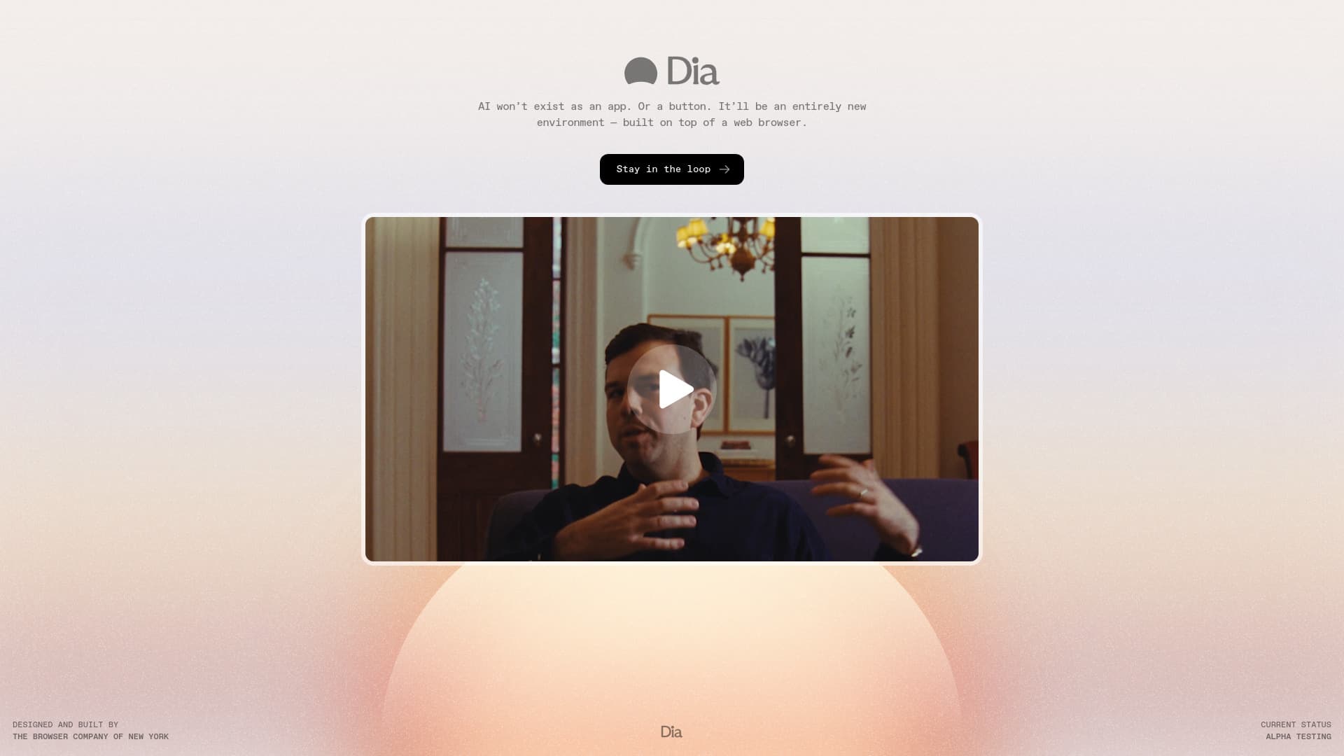 Dia from The Browser Company screenshot