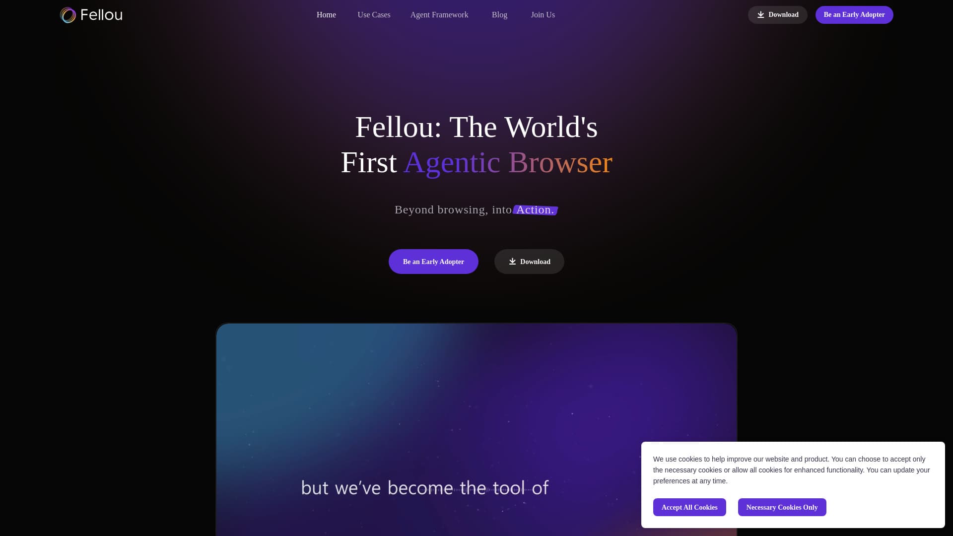 Fellou AI Browser screenshot