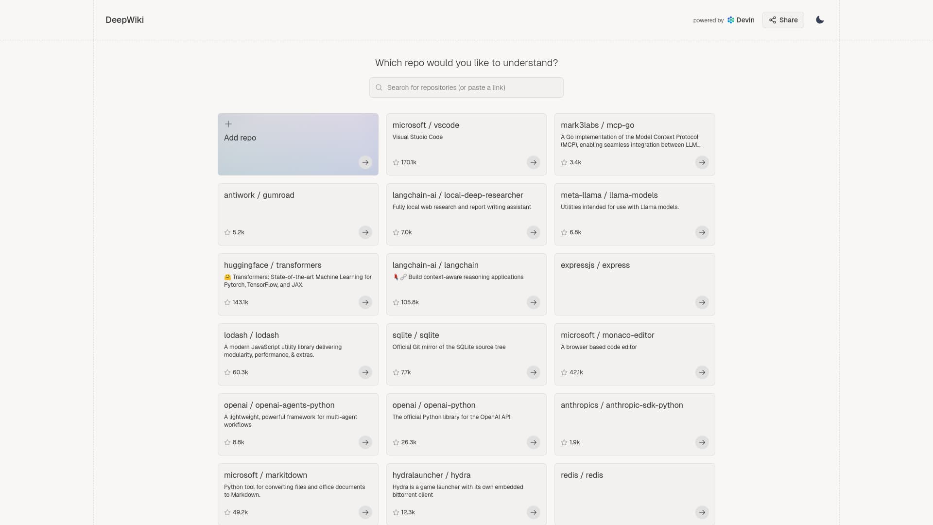 DeepWiki by Congnition screenshot