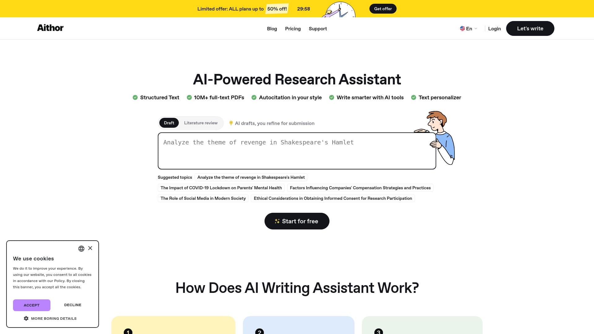 Aithor screenshot