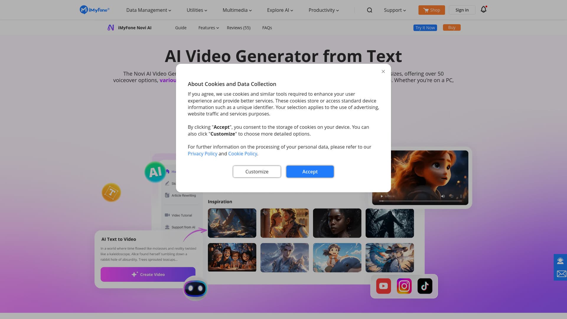 Novi AI screenshot