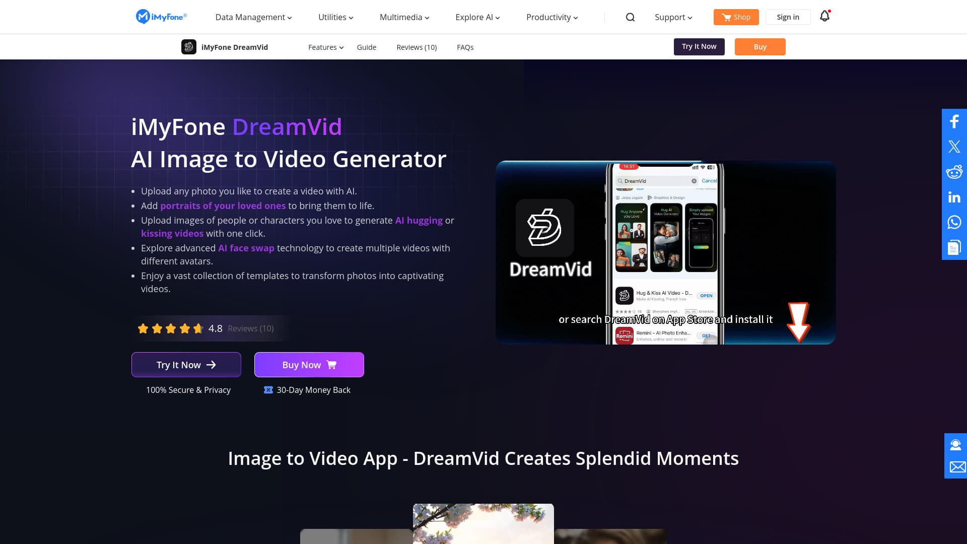 DreamVid screenshot