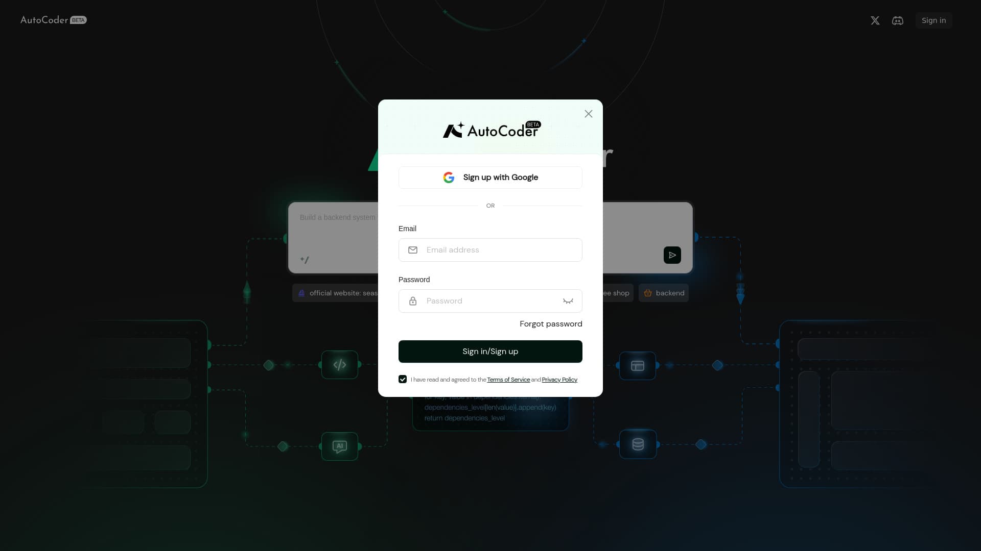 Autocoder.cc screenshot