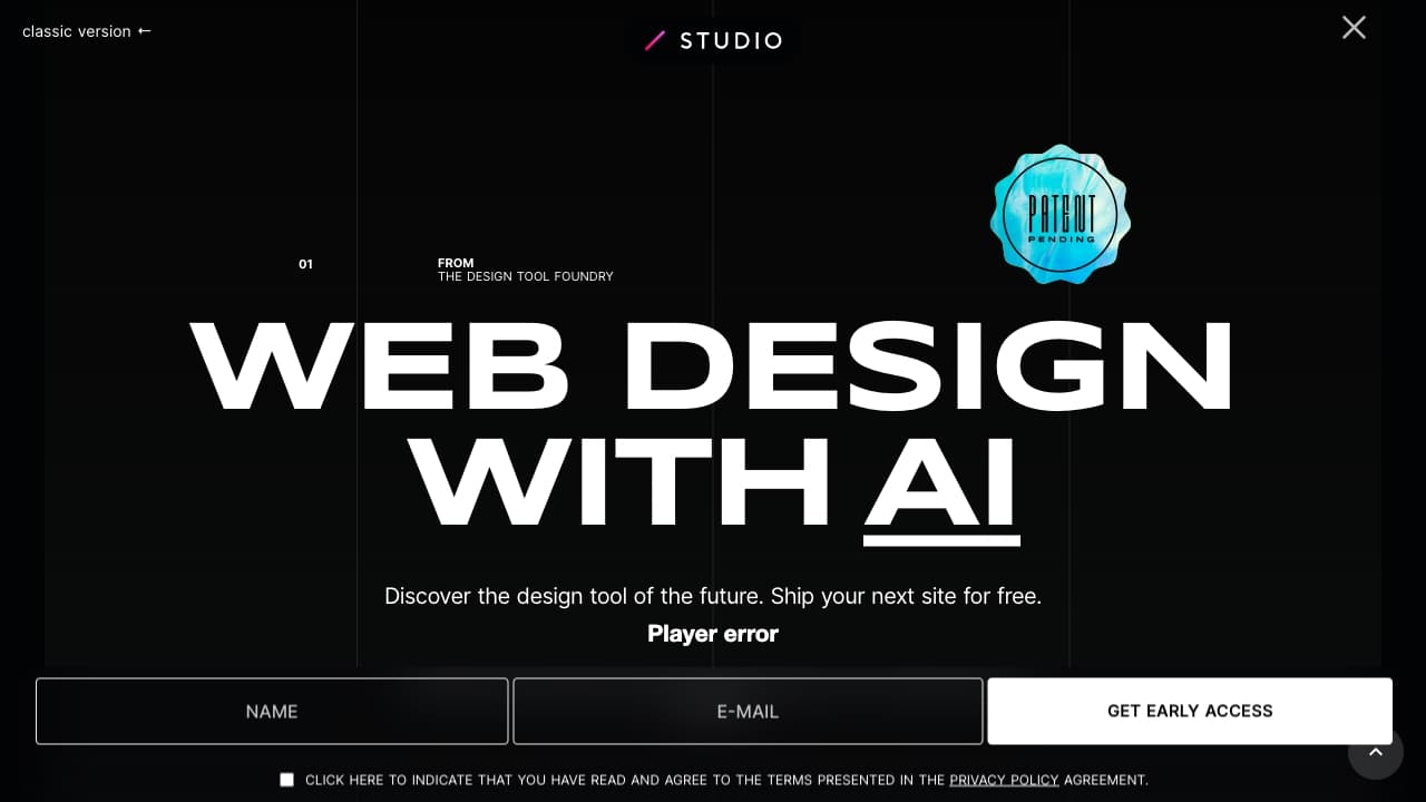 Studio screenshot