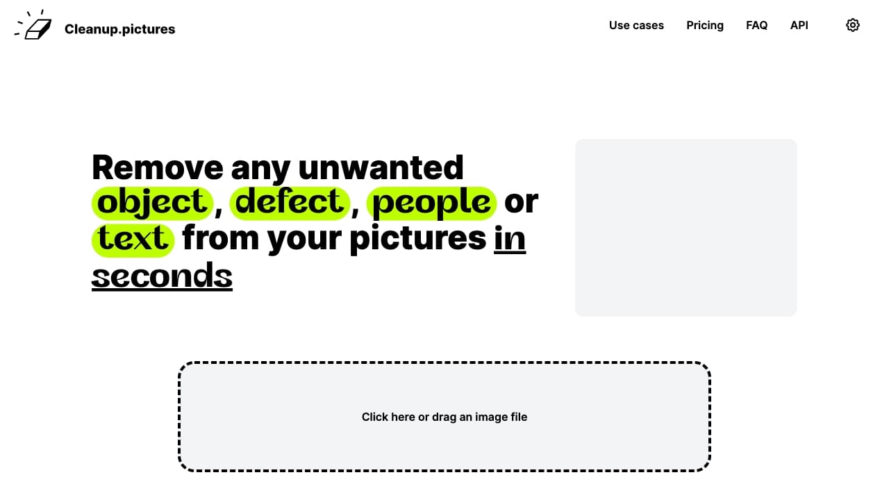 Cleanup.pictures screenshot