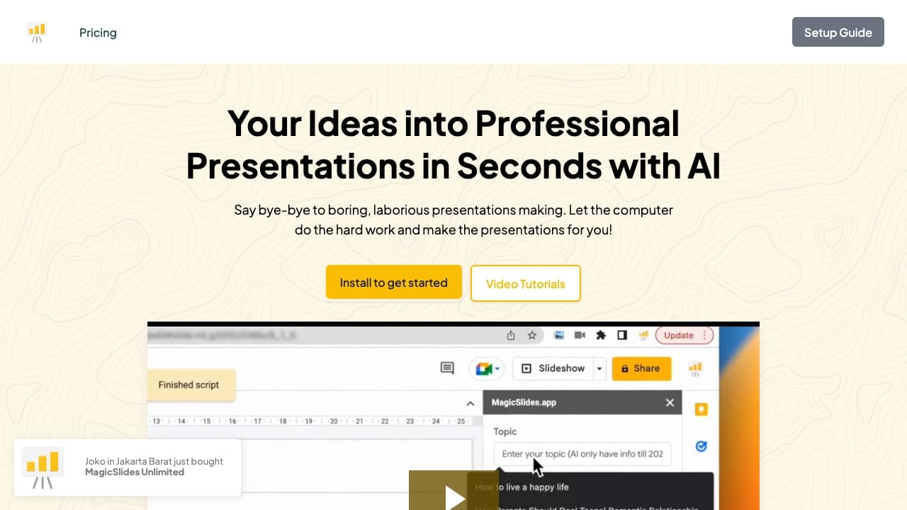 MagicSlides screenshot