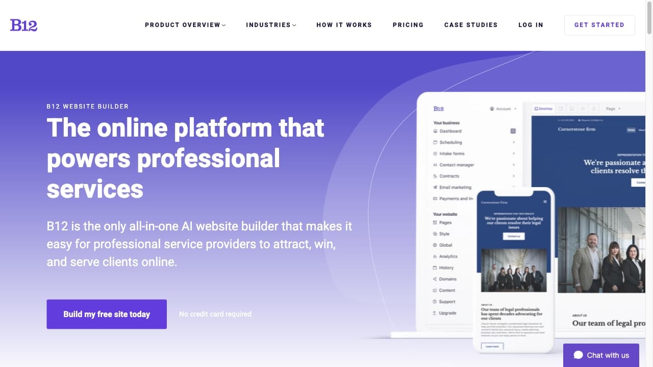 B12.io screenshot