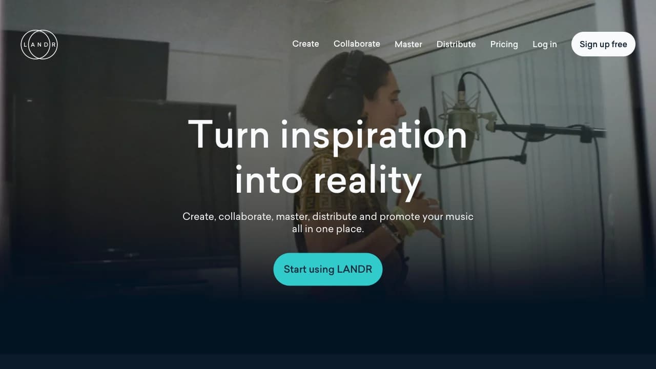 Landr screenshot