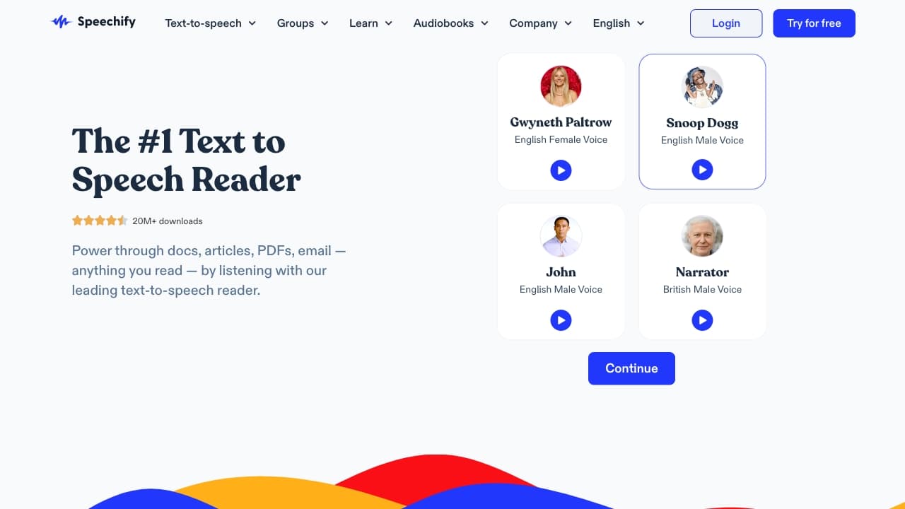 Speechify screenshot