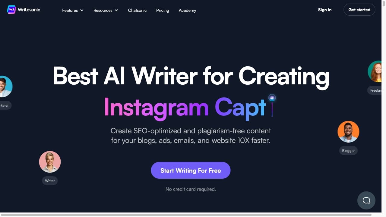 Writesonic screenshot