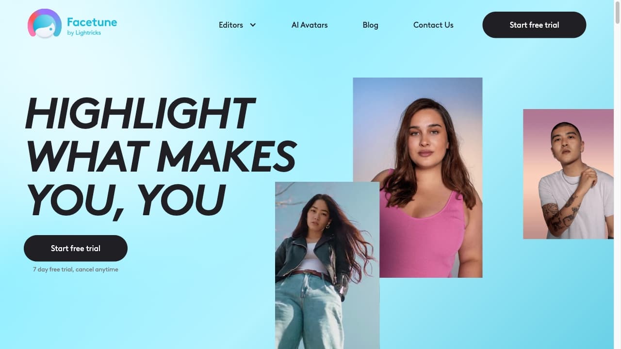 Facetune screenshot