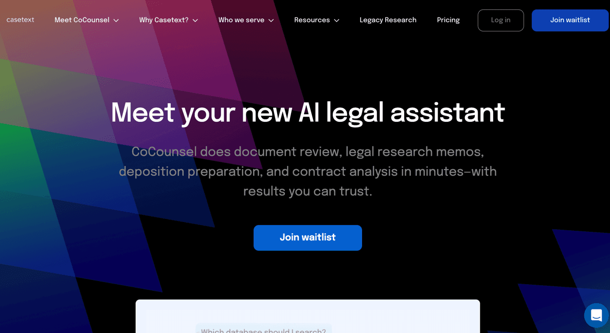 Casetext screenshot