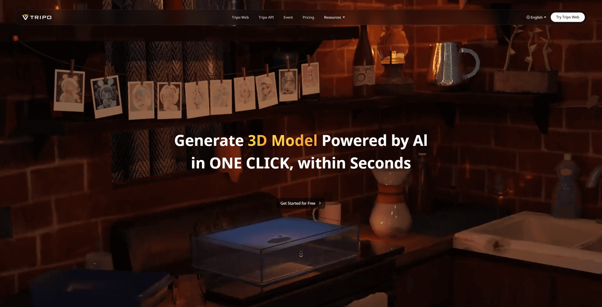 Tripo AI screenshot
